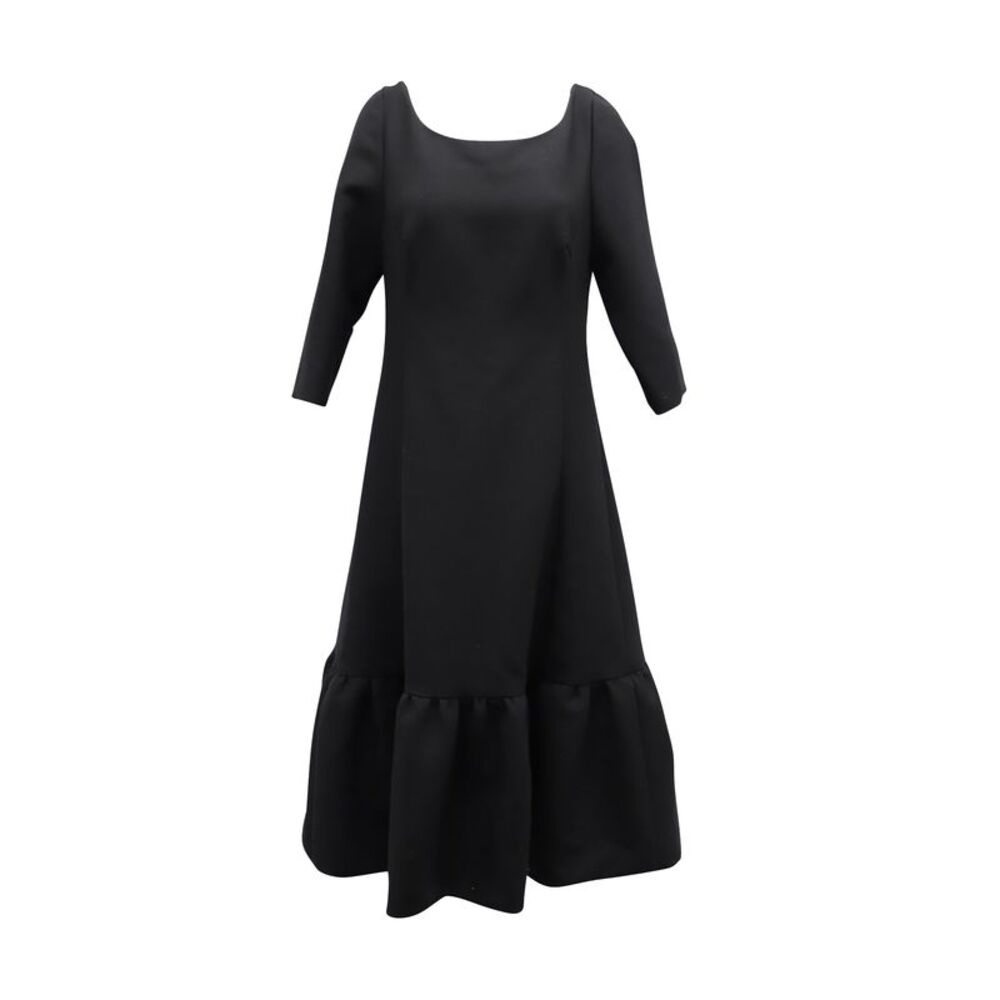 Marc Jacobs Runway Boatneck Dress in Black Wool